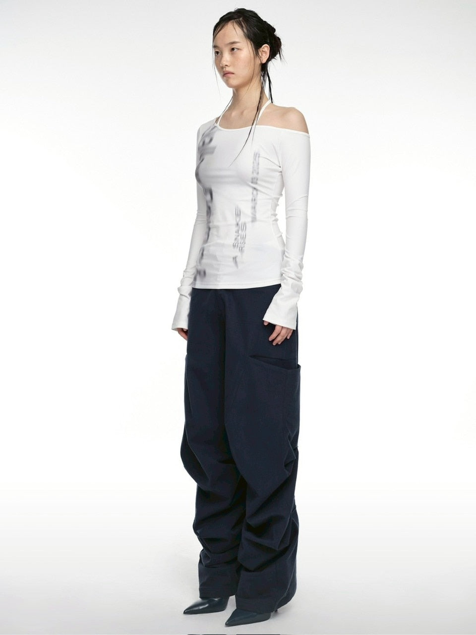 【NACHE】HALTER SLIM FIT LONG SLEEVE