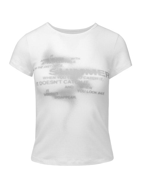 【NACHE】SHIMMER CROP T-SHIRT