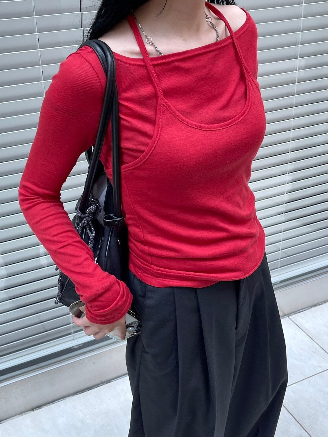 【oaks】2-piece layered long sleeve (3color)