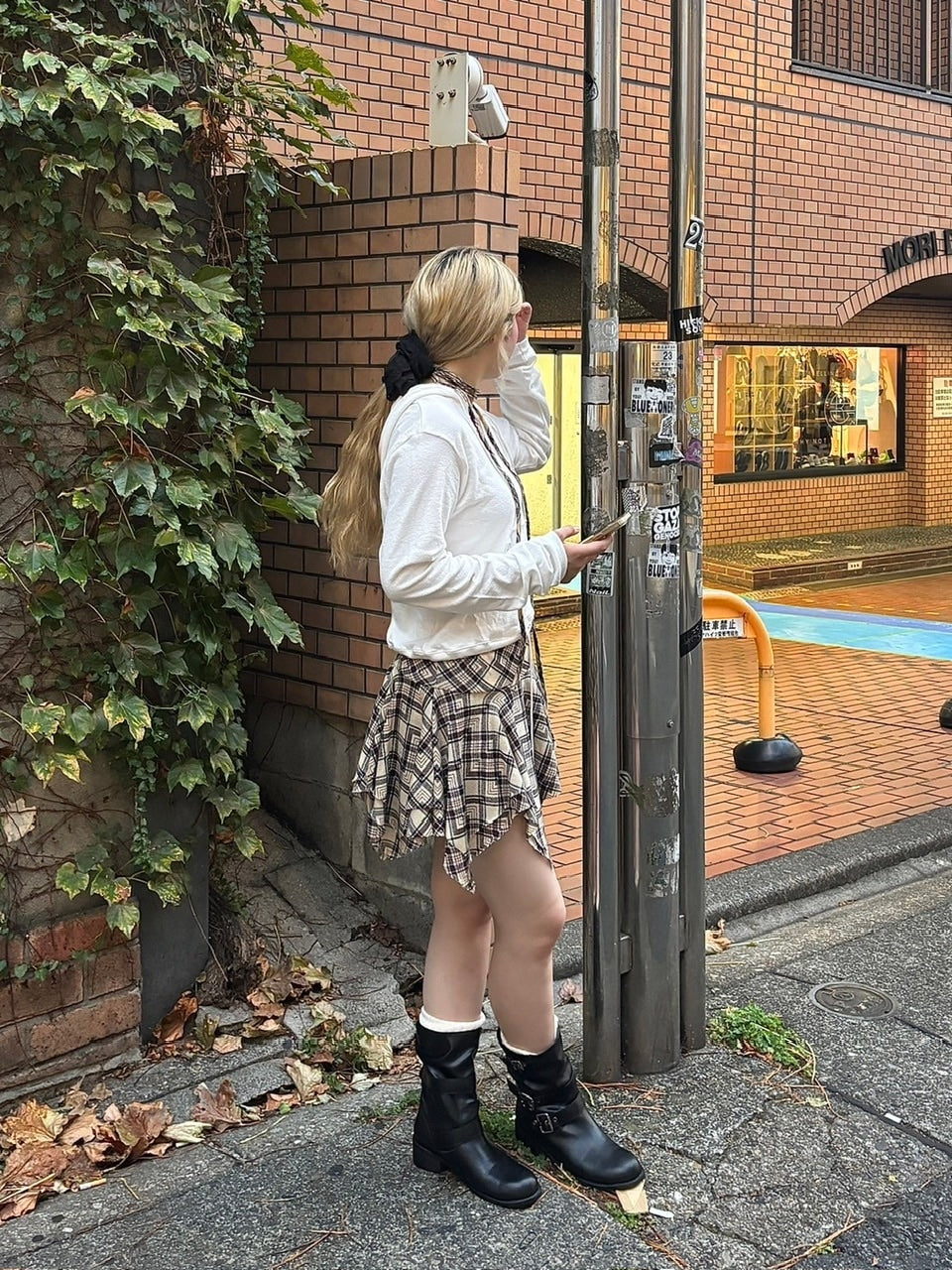 受注制【oaks】check mini skirt (2color)