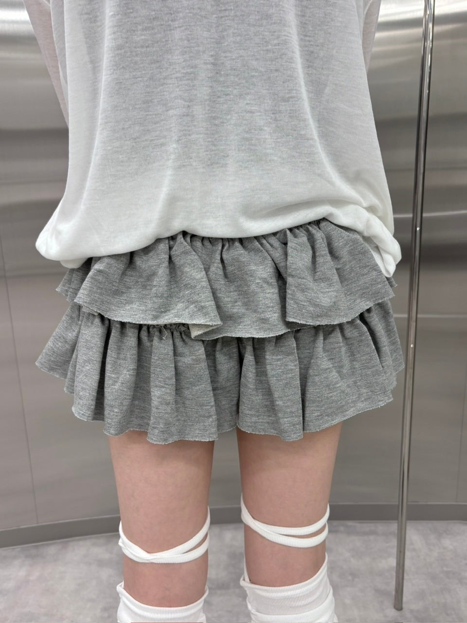受注制【nmtc +】frill mini skirt 2 (4color)