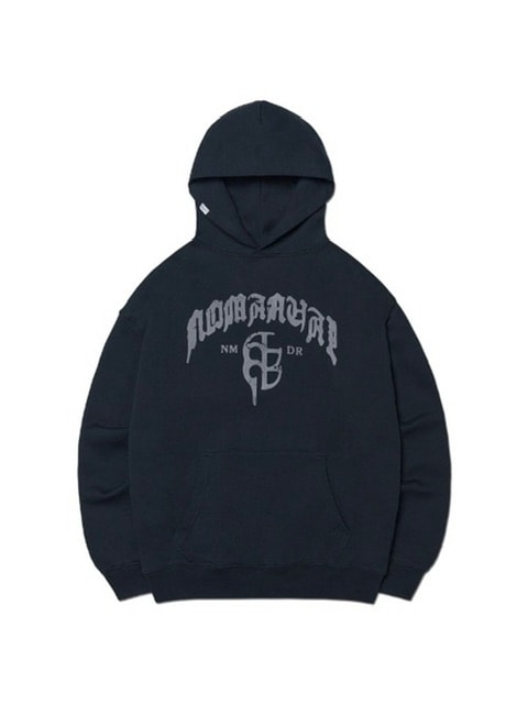 【NOMANUAL】G.B HOODIE / 【ノーマニュアル】ロゴプリント長袖パーカー