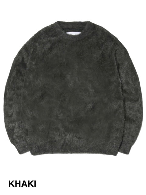 【NOMANUAL】CROPPED HAIRY KNIT 2 / 【ノーマニュアル】クロップドヘアリー長袖ニット