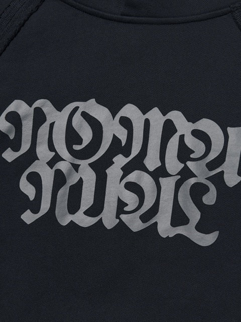 【NOMANUAL】R.S RAW EDGE HOODIE / 【ノーマニュアル】ローエッジ長袖パーカー