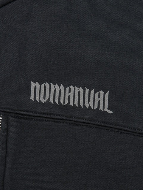 【NOMANUAL】OVERDYED LAYER HOODED ZIP-UP / 【ノーマニュアル】オーバーダイドレイヤージップアップ長袖パーカー