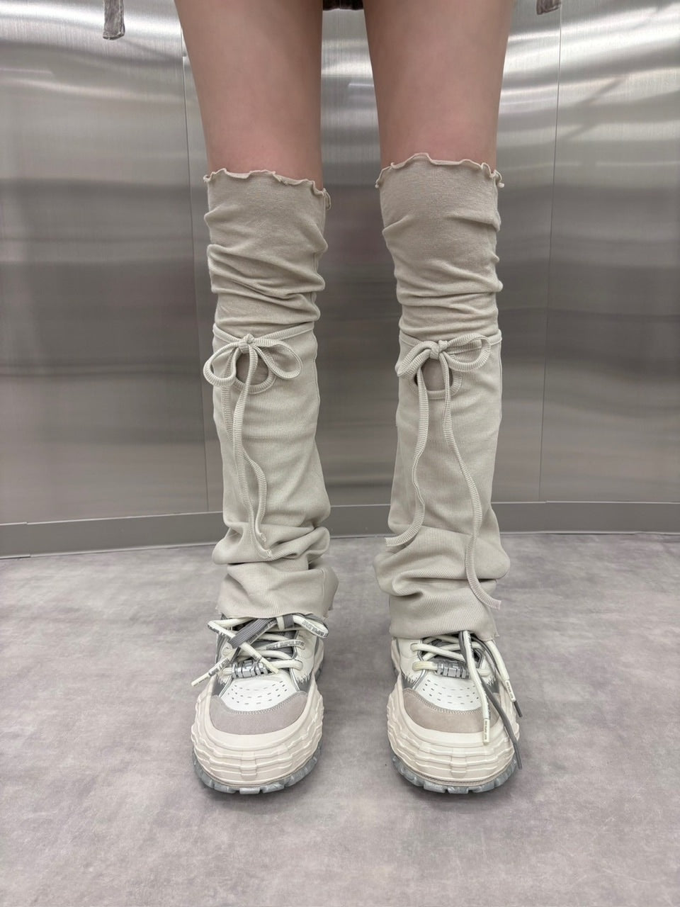 【nmtc +】layered leg warmer (3color)