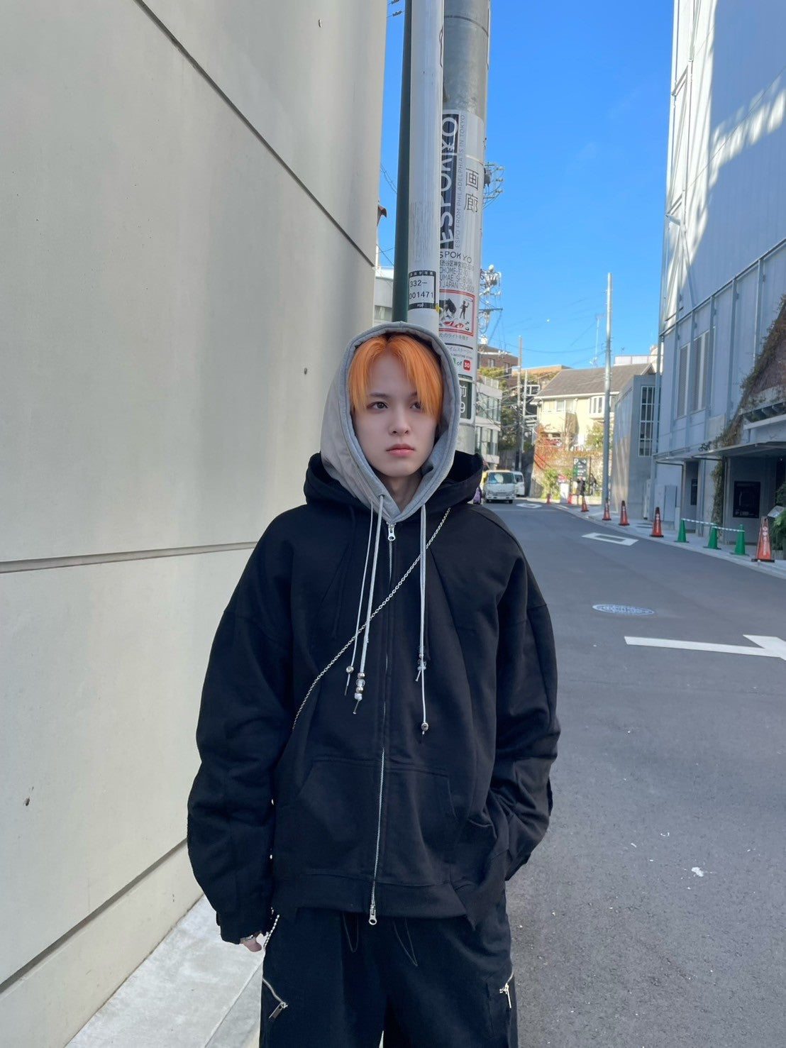 受注制【nmtc +】remake zip up hoodie 1 (2color) / 【エヌエムティーシープラス】リメイク長袖ジップアップパーカー