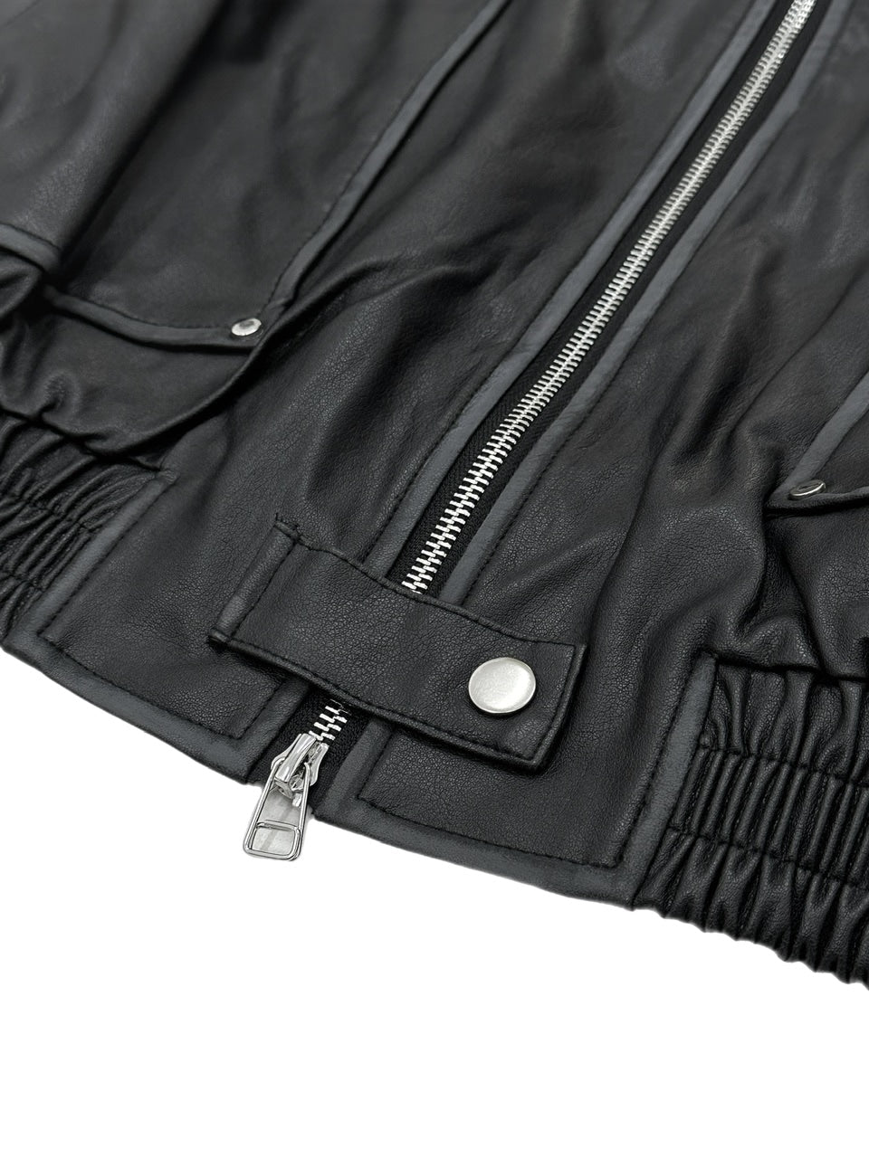 大阪店WEB限定受注制【Chikashitsu +】washing vegan leather jacket