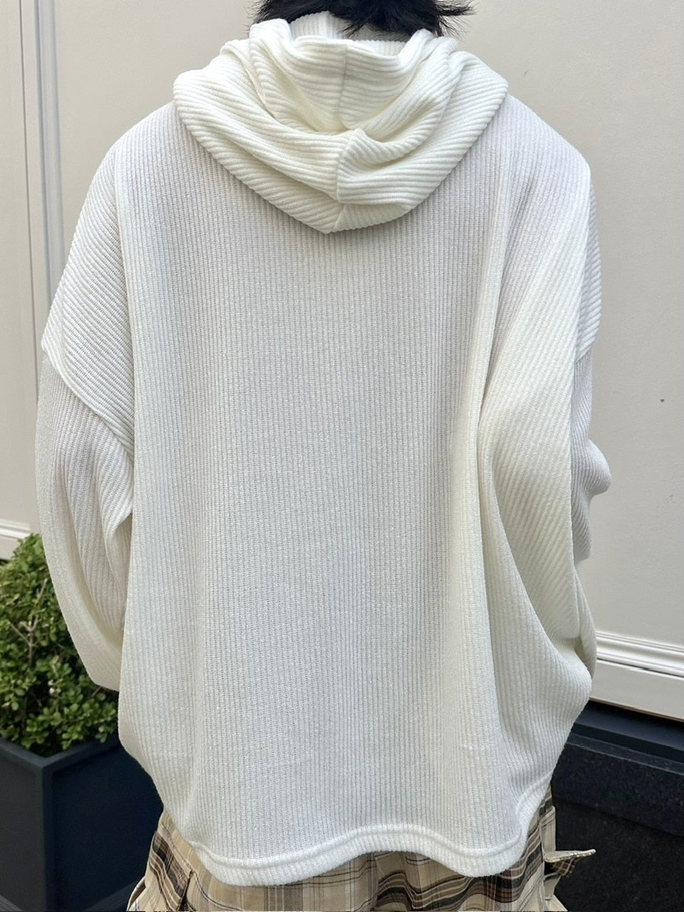 受注制【LUV CODE】knit hoodie (2color)