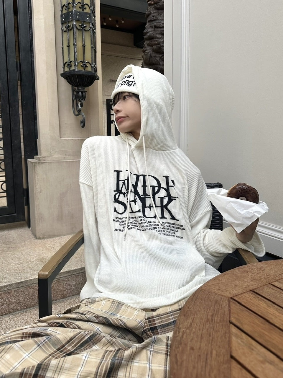 国際配送【LUV CODE】lettering beanie (4color)