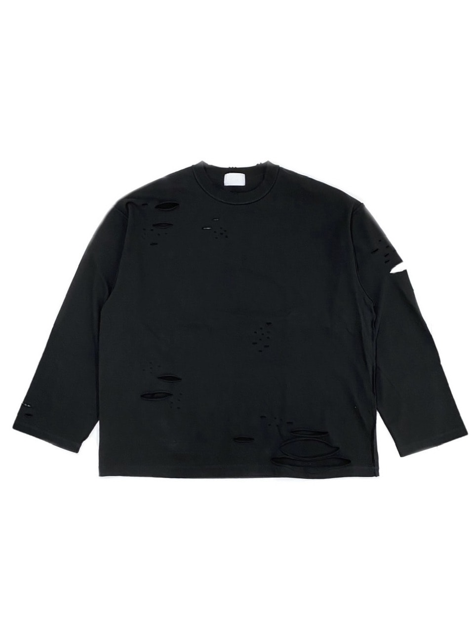 受注制【Never mind the XU】damage long sleeve tee 2 (3color)