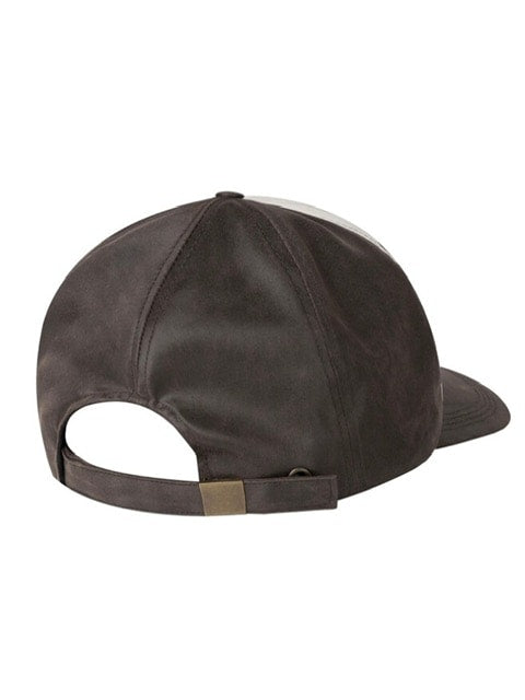 【AAKAM】Leather Patch Ball Cap
