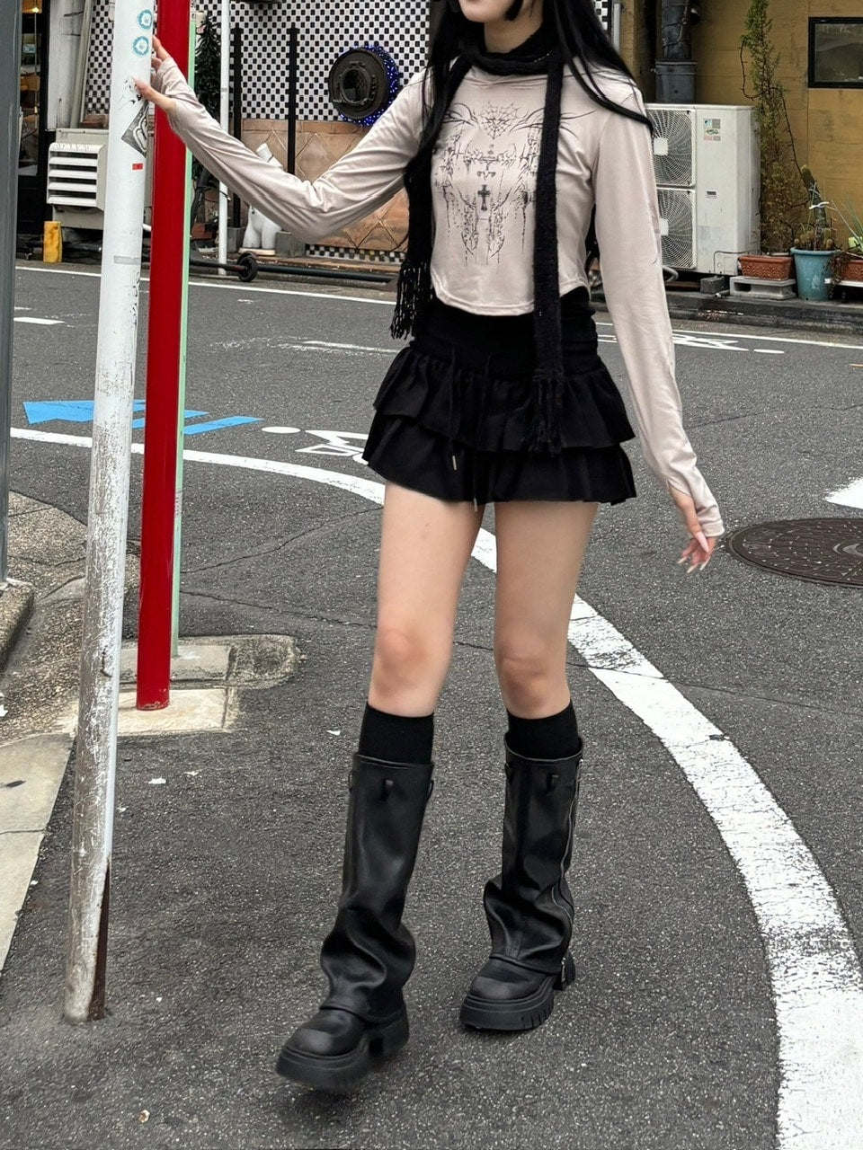 受注制【oaks】long sleeved hoodie