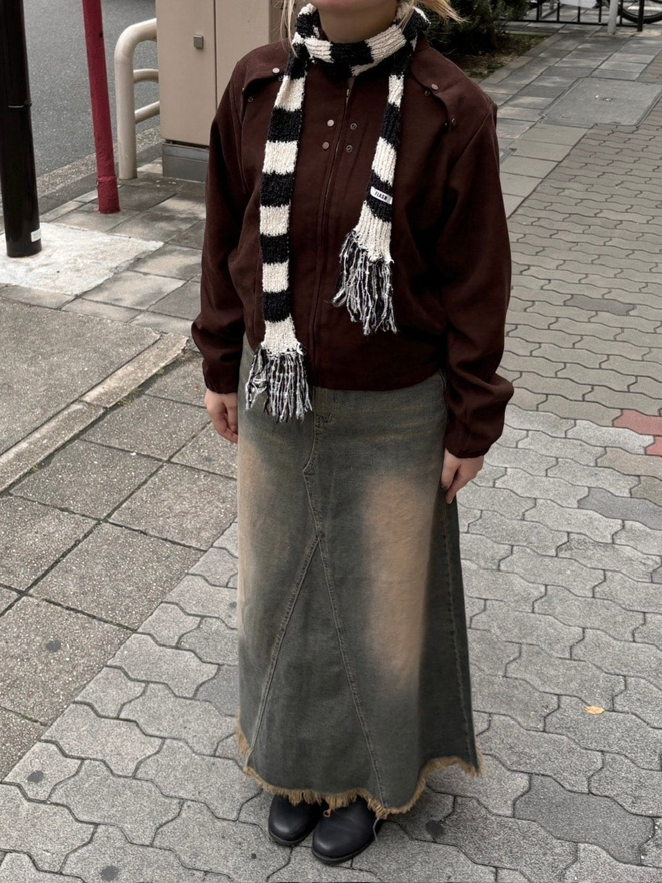 受注制【oaks】knit muffler (3color)