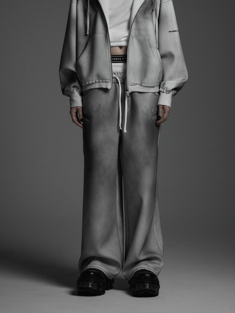 【Rosen Kreuz】the taste“V” WIDE OVERFIT SET UP PANTS