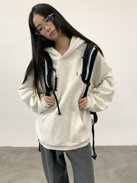 【ARCH by ROARINGWILD】Patchwork Fleece Hooded Sweatshirt