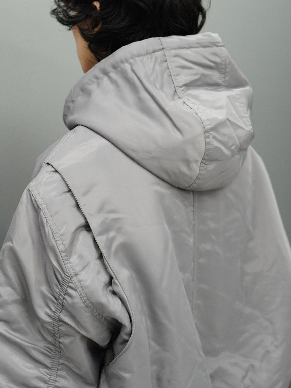 東京店WEB限定【Chikashitsu +】hooded bomber jacket (2color)