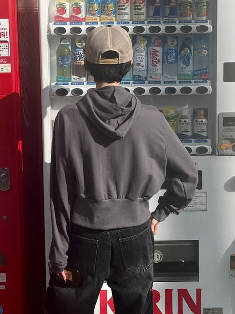 受注制【oaks】design double zip up hoodie (2color)