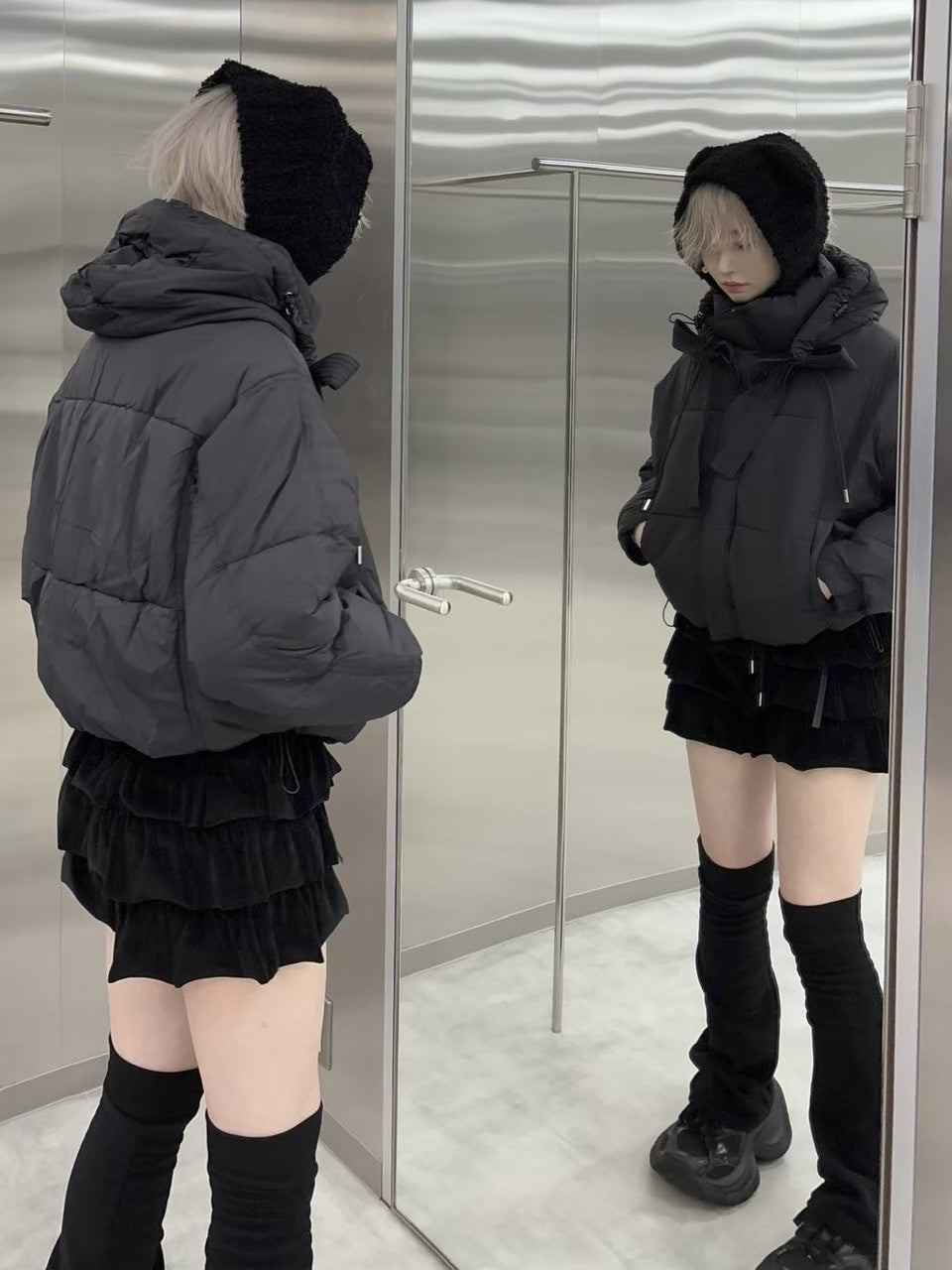 受注制【nmtc +】simple flare legwarmer (3color)