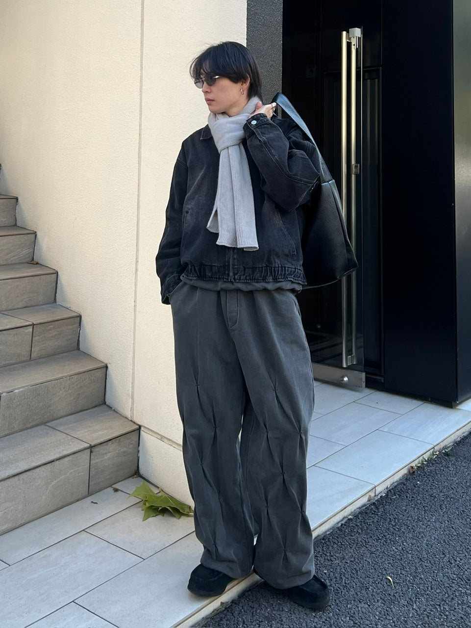 受注制【Chikashitsu +】long muffler (4color) / 【チカシツプラス】ロングマフラー