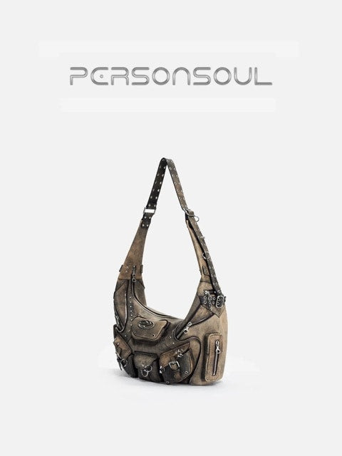 【PERSONSOUL】Punk Sheepskin Bag