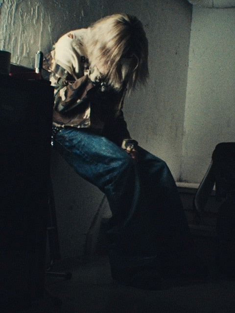 【SUNDAY OFF CLUB】Waxed Wide Leg Denim