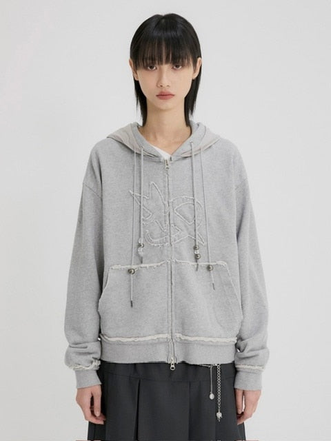 【FLAREUP】Layered Zip Hoodie / 【フレアアップ】レイヤードジップパーカー