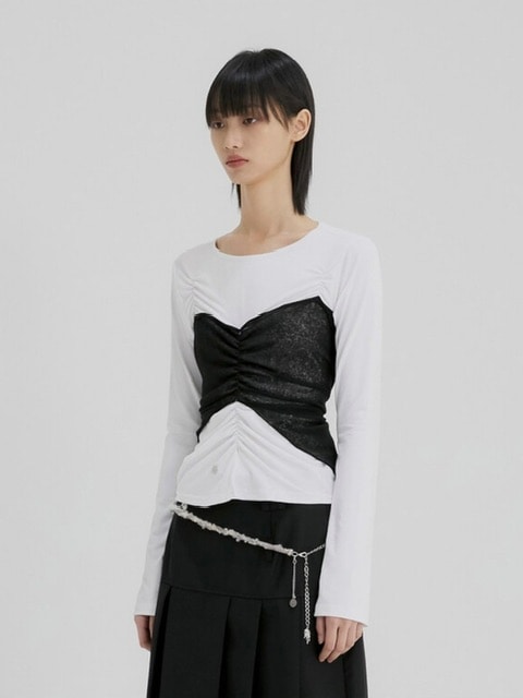 【FLAREUP】Bustier Layered Long Sleeve / 【フレアアップ】ビジターレイヤード長袖Ｔシャツ