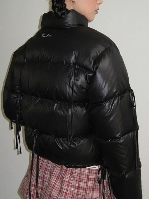 【CRANK】GLOSSY RIBBON DUCK DOWN PADDING / 【クランク】グロッシーリボンダック長袖パディングダウンジャケット