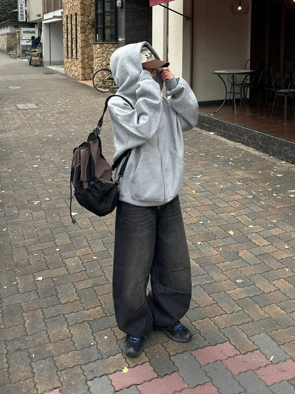 受注制【youll】double zip hoodie (2color)