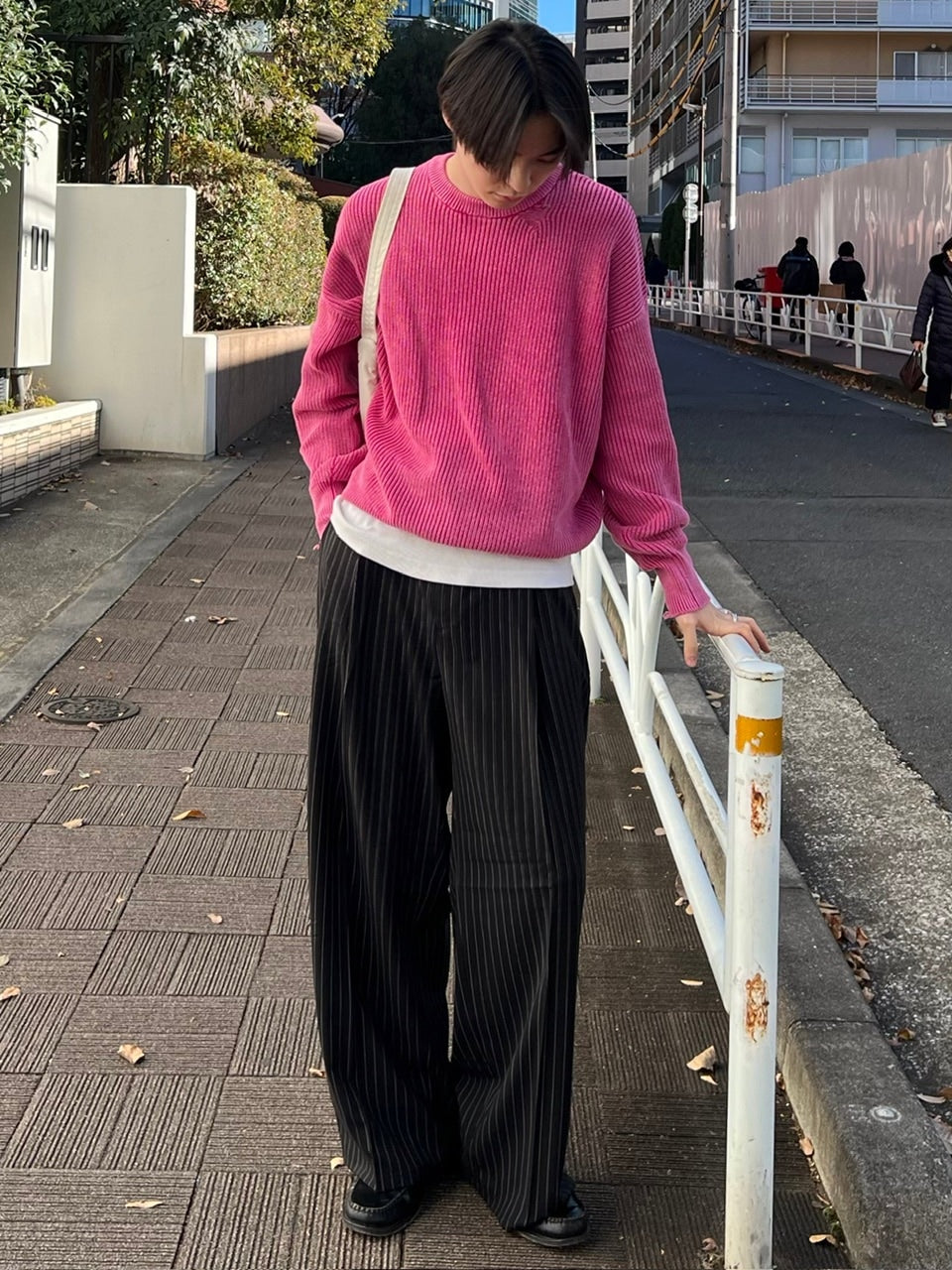 【Chikashitsu +】vintage wash damage knit (3color) / 【チカシツプラス】ビンテージウォッシュダメージ長袖ニット