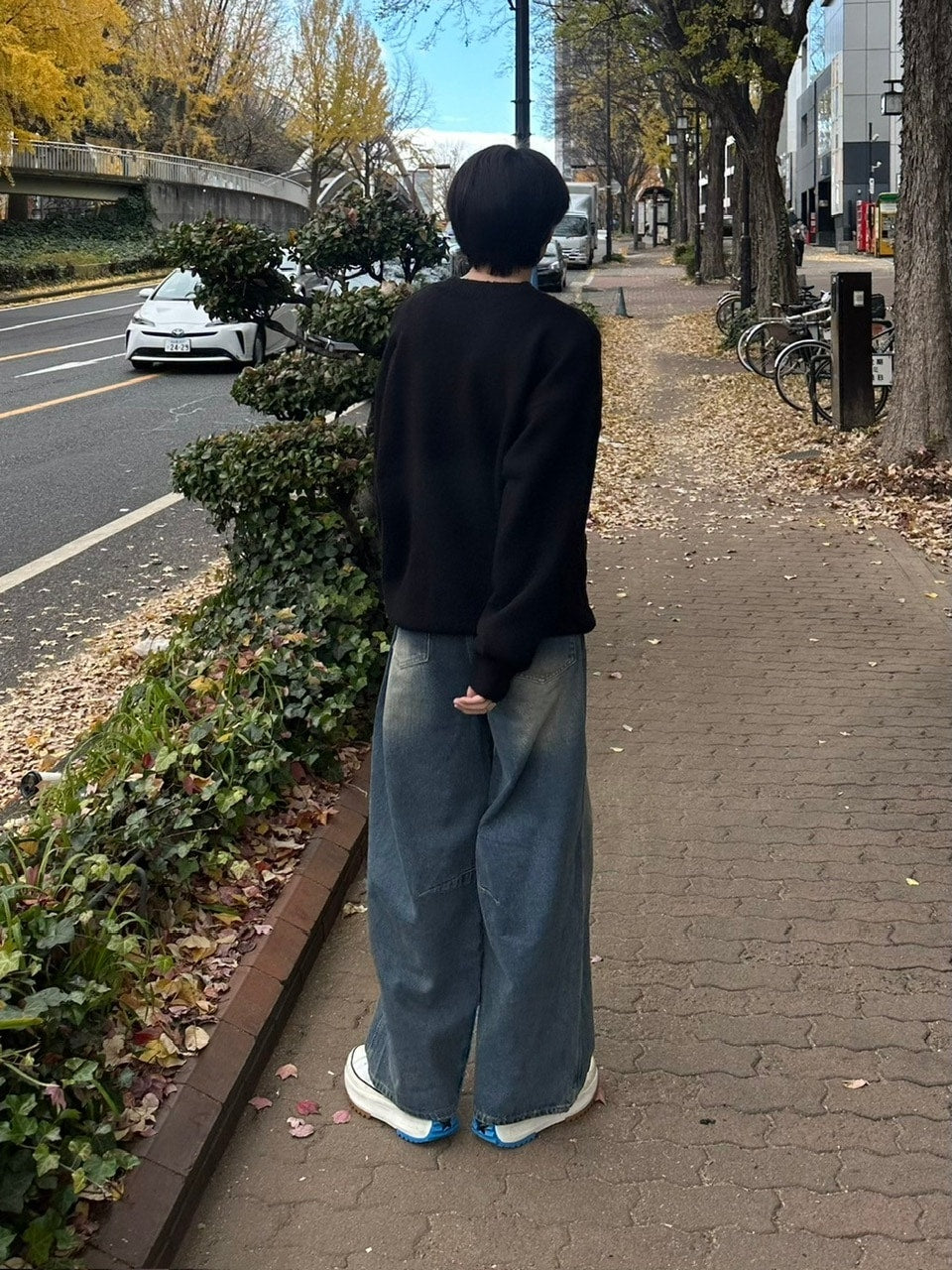 受注制【youll】pin tuck denim pants (2color)