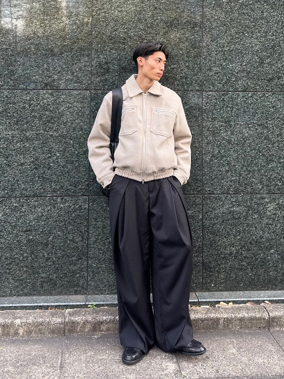 東京店WEB限定【Chikashitsu +】clear wool blouson (3color