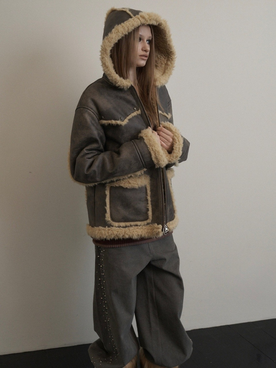 【SETUP-EXE】HOODIE MUSTANG JACKET / 【セットアップエグゼ】マスタング長袖フードジャケット