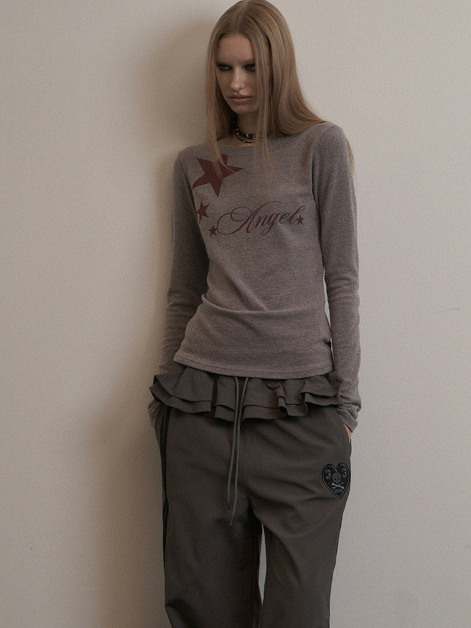 【SETUP-EXE】FRILL SPORTY PANTS