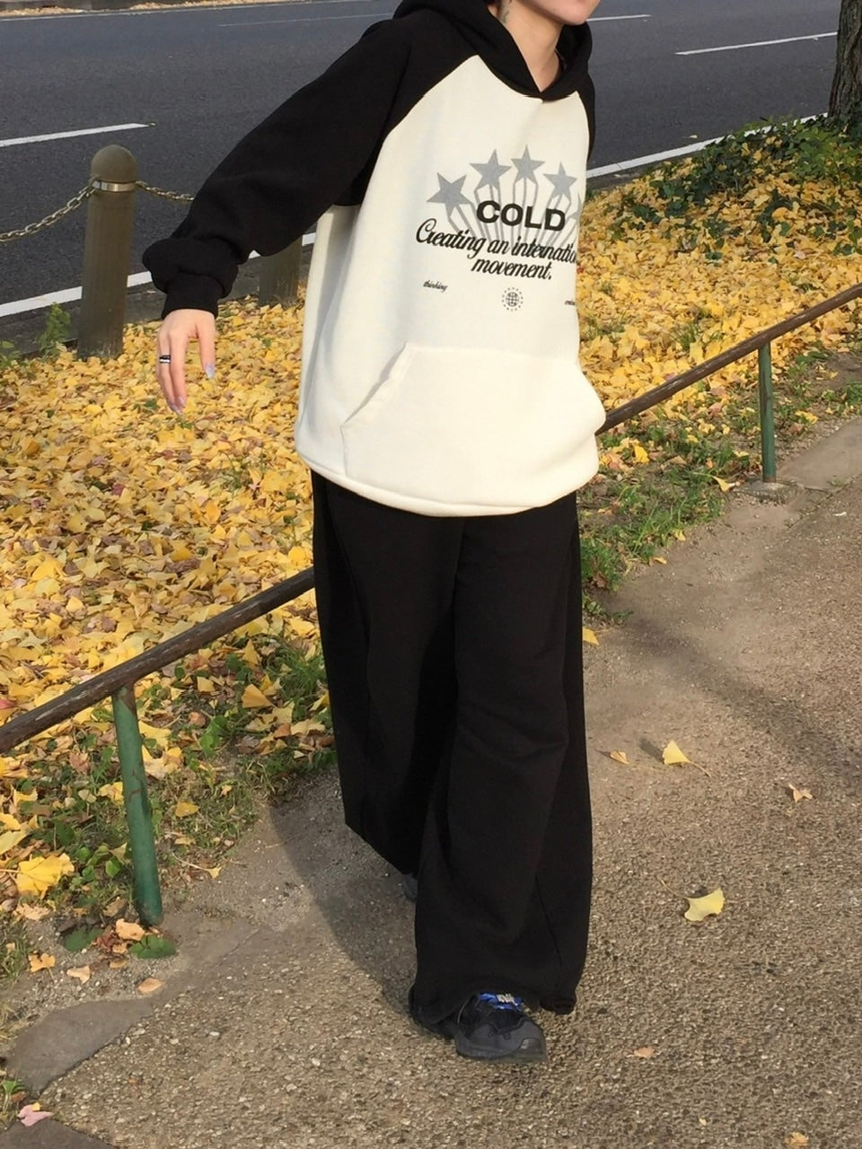 【youll】raglan rib hoodie