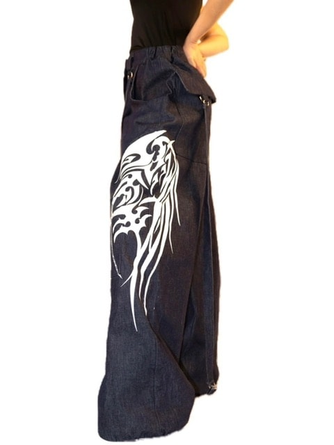 【ESQAPE】MECHA TRIBE PRINT TROUSERS