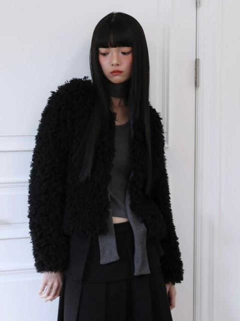 【Uglyshadow】PUPPY JACKET / 【アグリーシャドウ】パピーファー長袖ジャケット