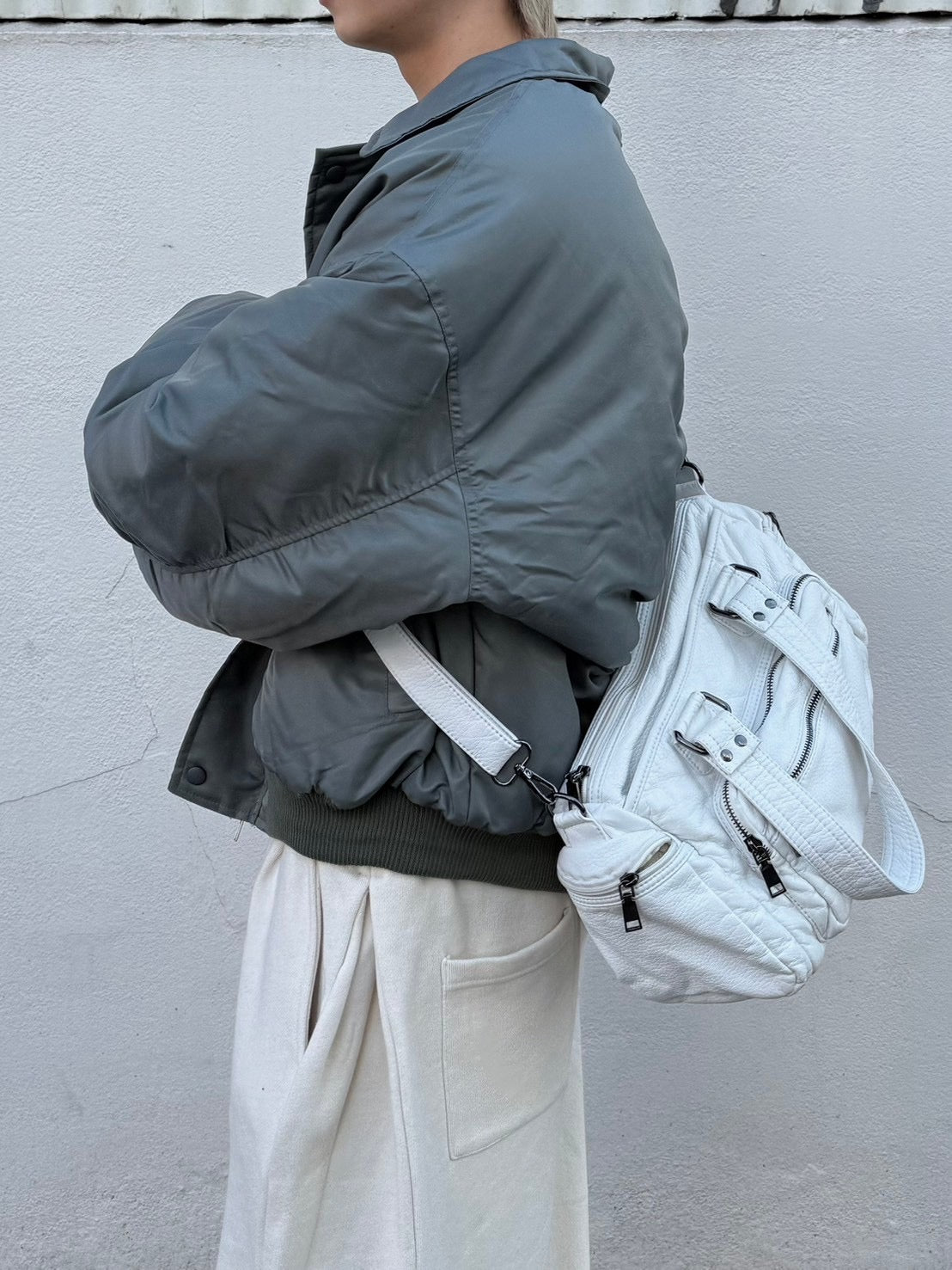 受注制【Chikashitsu +】vintage wash shoulder bag