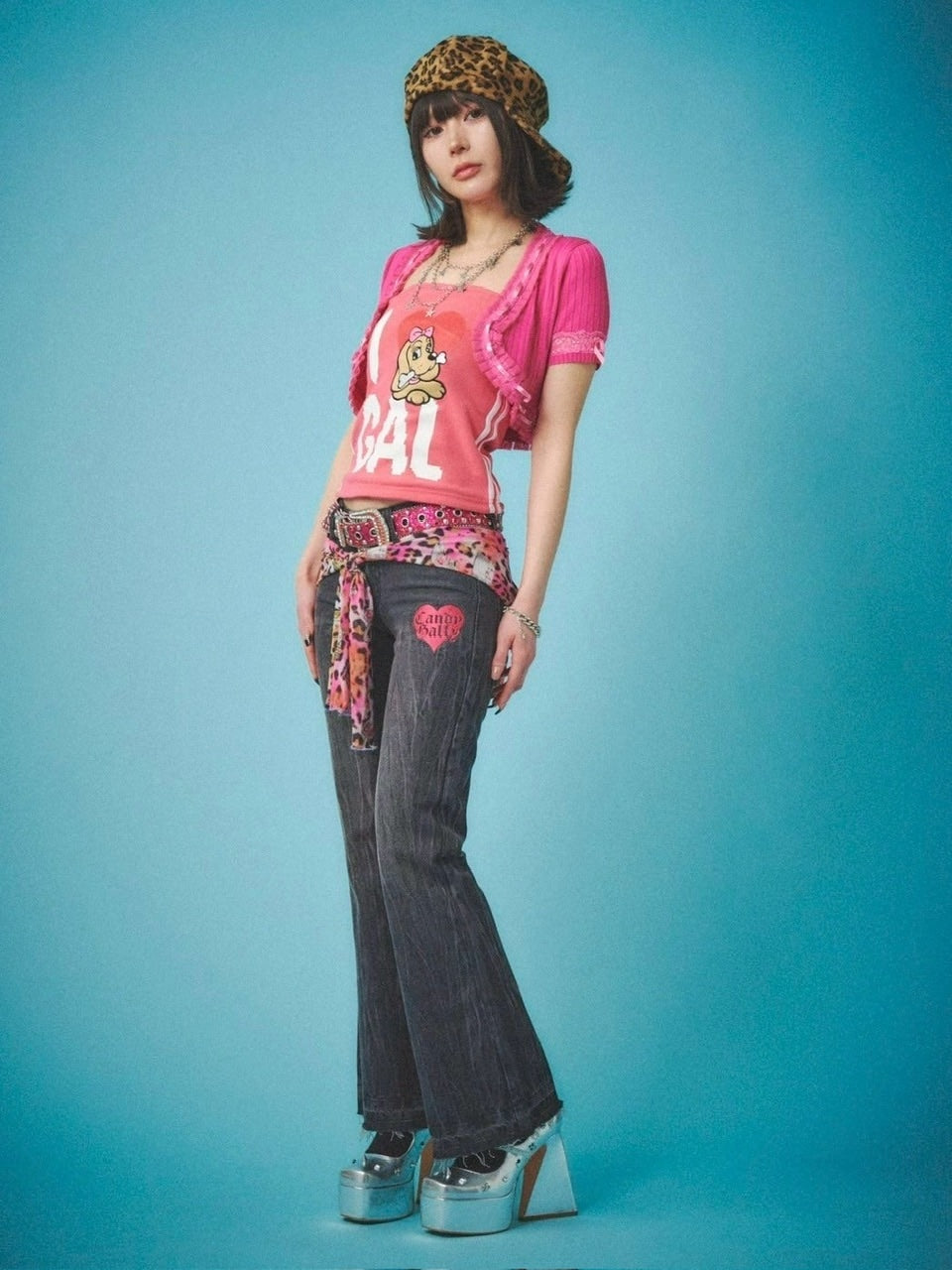 【GALFY】GALローライズフレアデニム