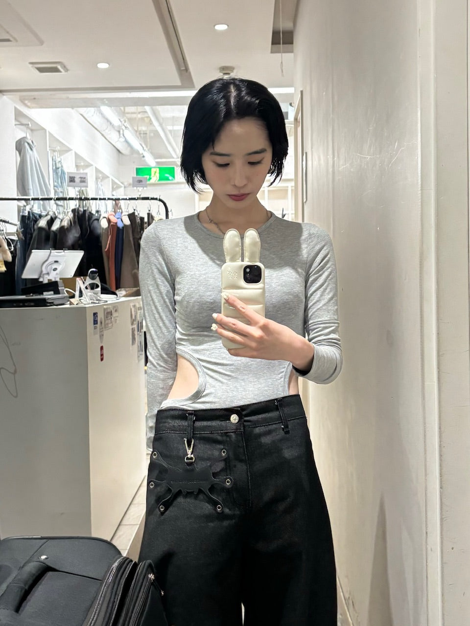 【oaks】side slit long sleeve (2color)