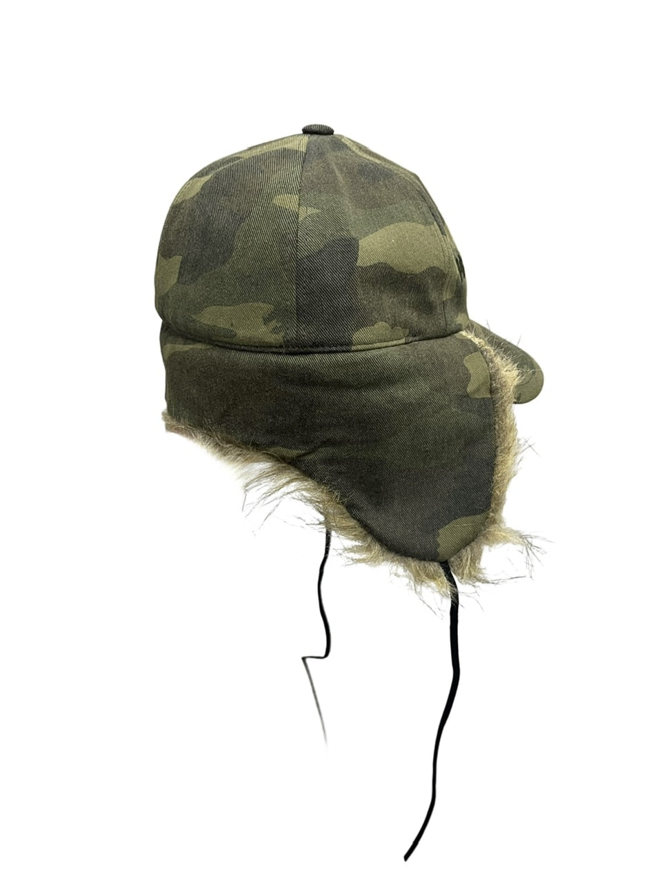 受注制【Never mind the XU】camouflage fur cap