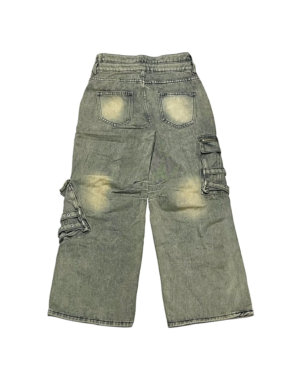 受注制【Never mind the XU】layered denim pants / 【エックスユー ドッグ】レイヤードデニムパンツ