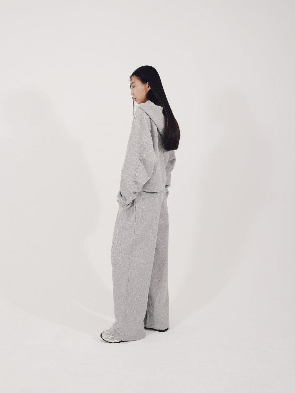 【CS】2tuck sweat pants (gray)