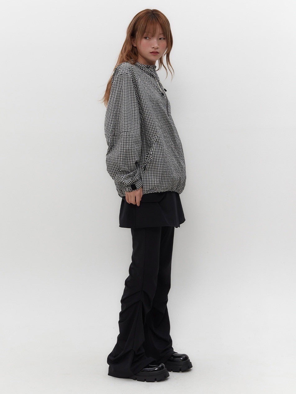 【TUOMIO】CHECK LIGHT ANORAK