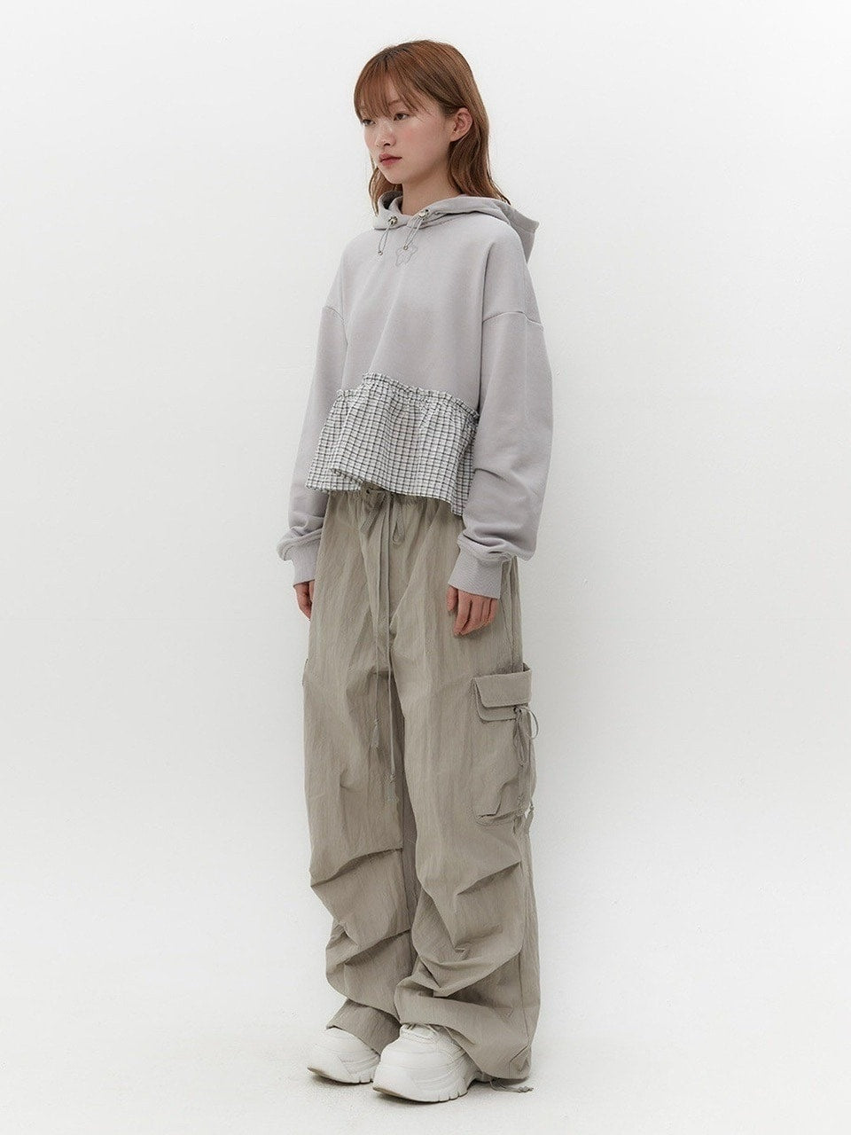 【TUOMIO】FRILL LAYERED HOOD