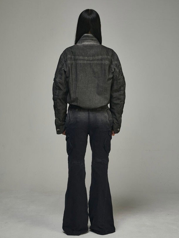 【BLR BLUER】DYED MULTI-POCKET NYLON WORK JACKET