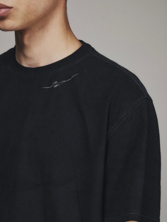 【BLR BLUER】DESTROYED GRADATION BLEACHED SHORT SLEEVE