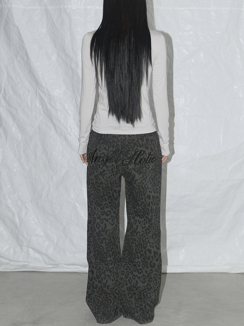 【FANCY CLUB】LEOPARD BOOTCUT PANTS