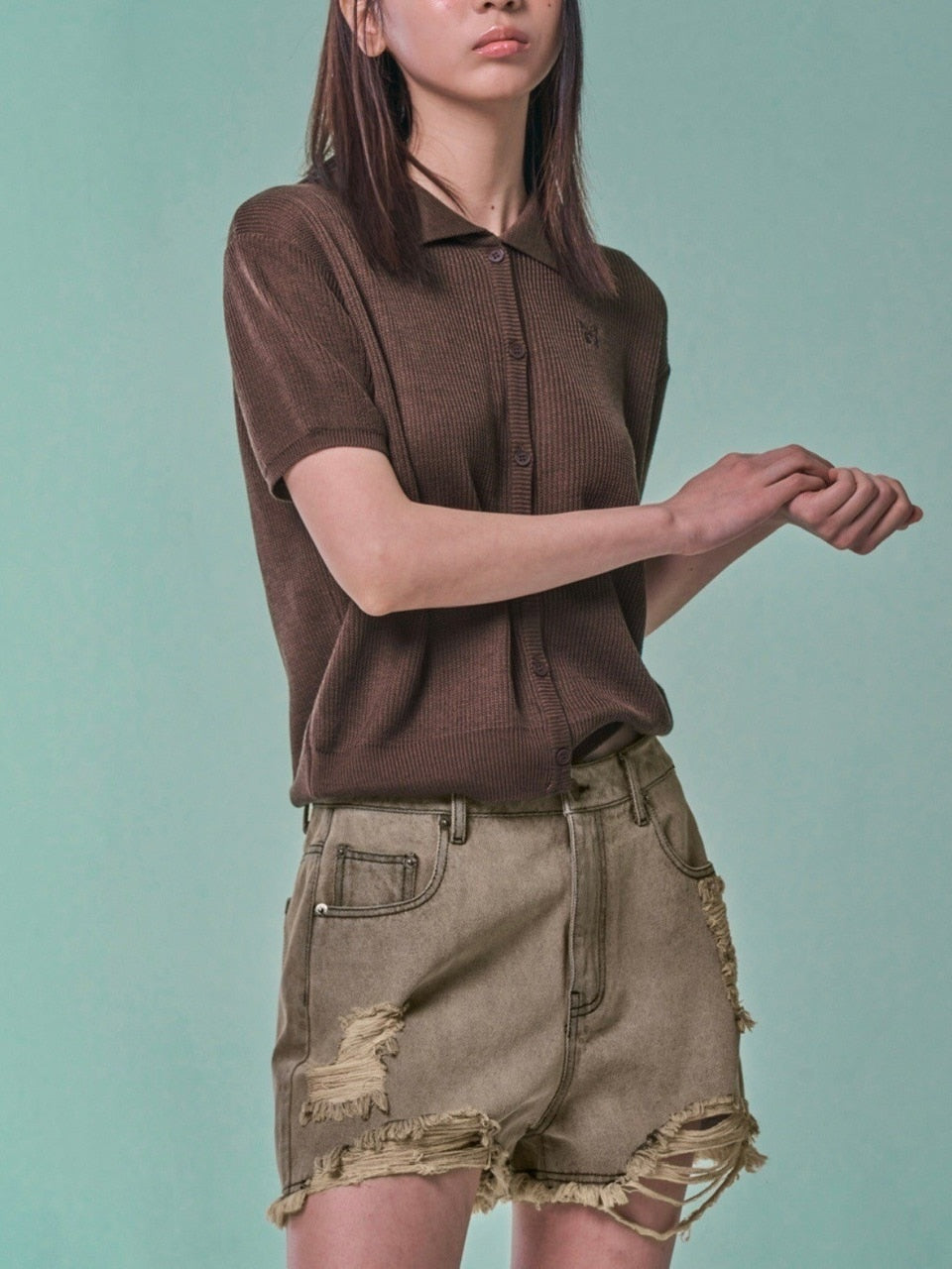 【FANCY CLUB】VINTAGE DENIM SHORTS / 【ファンシークラブ】ビンテージデニムショートパンツ